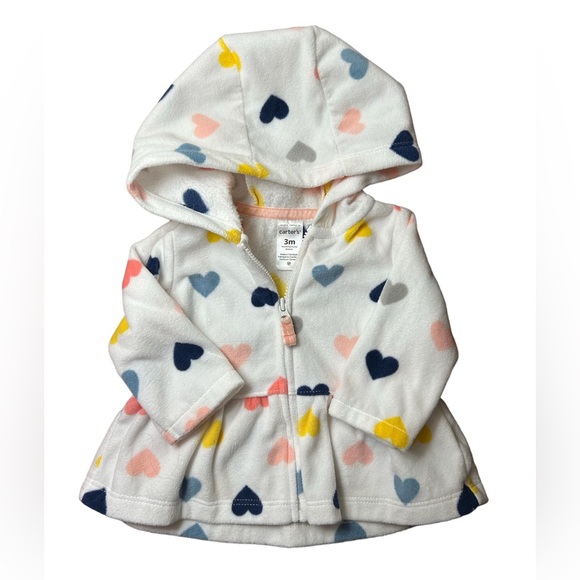 NWOT. Carter’s - Peplum fleece zipped top - 3 months - Picture 1 of 5